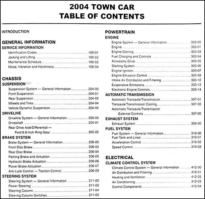 2005 lincoln town car owners manual