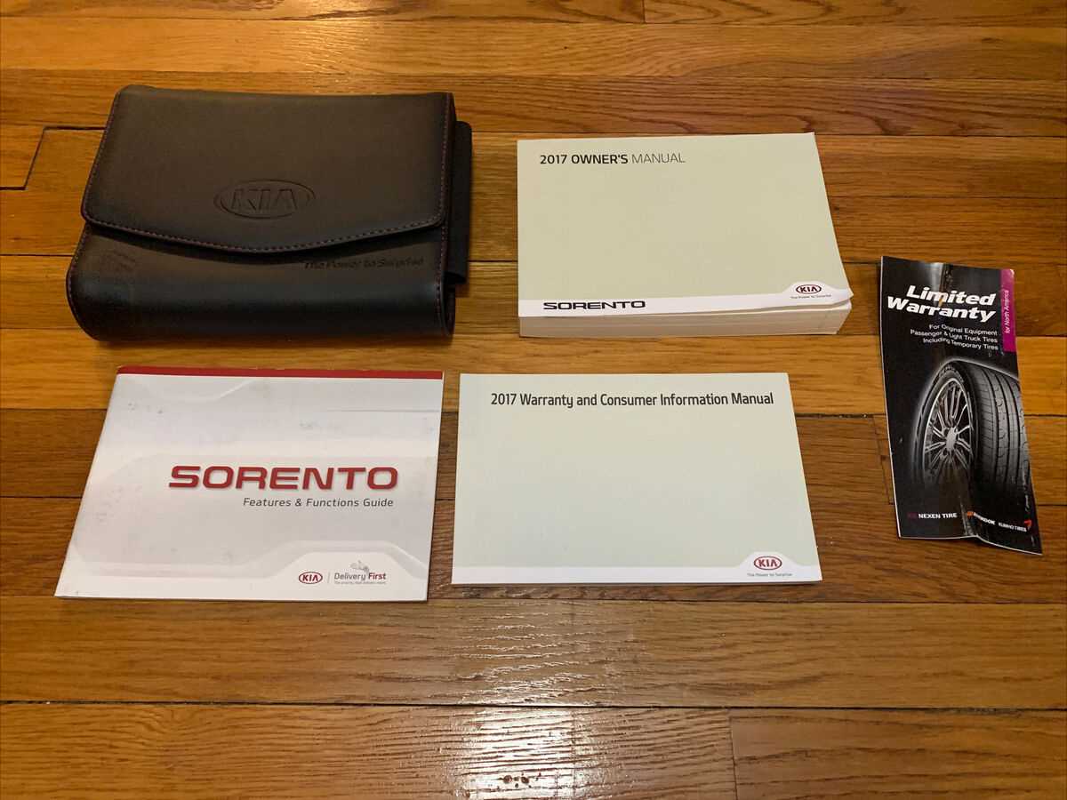 kia sorento 2017 owners manual