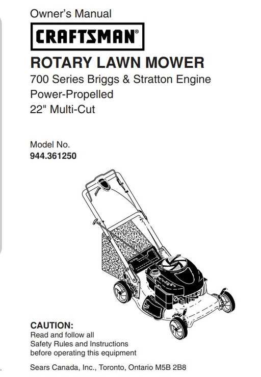 craftsman r1000 owners manual