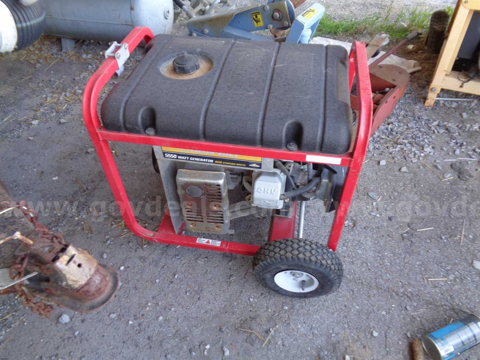 troy bilt 5550 watt generator owners manual