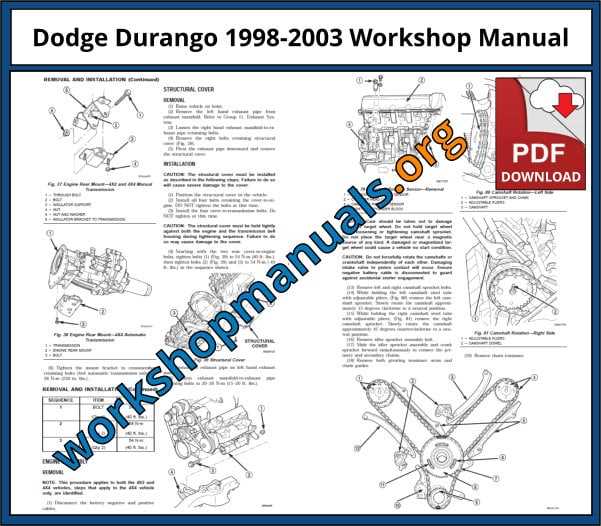 1999 dodge durango slt owners manual