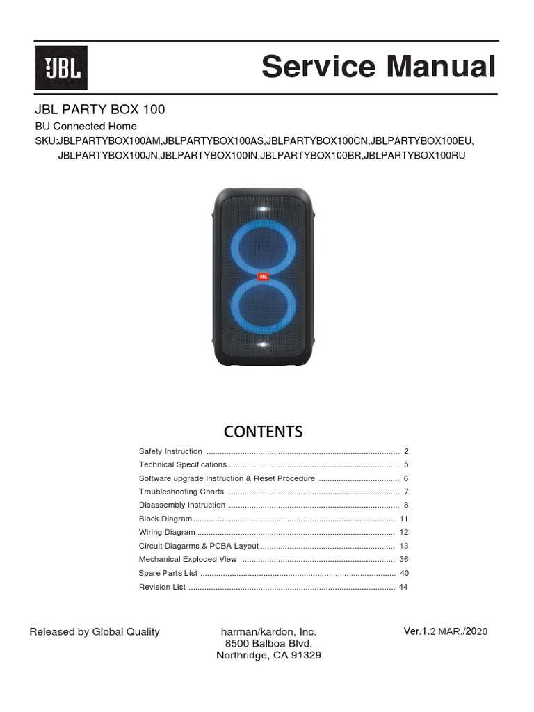 jbl partybox 100 owners manual