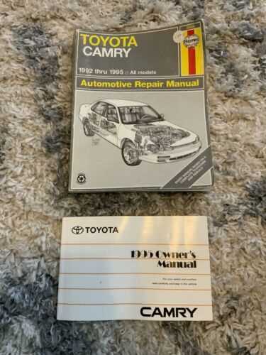 1995 toyota camry owners manual