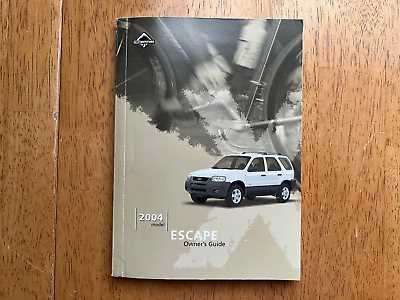 2004 ford escape owners manual