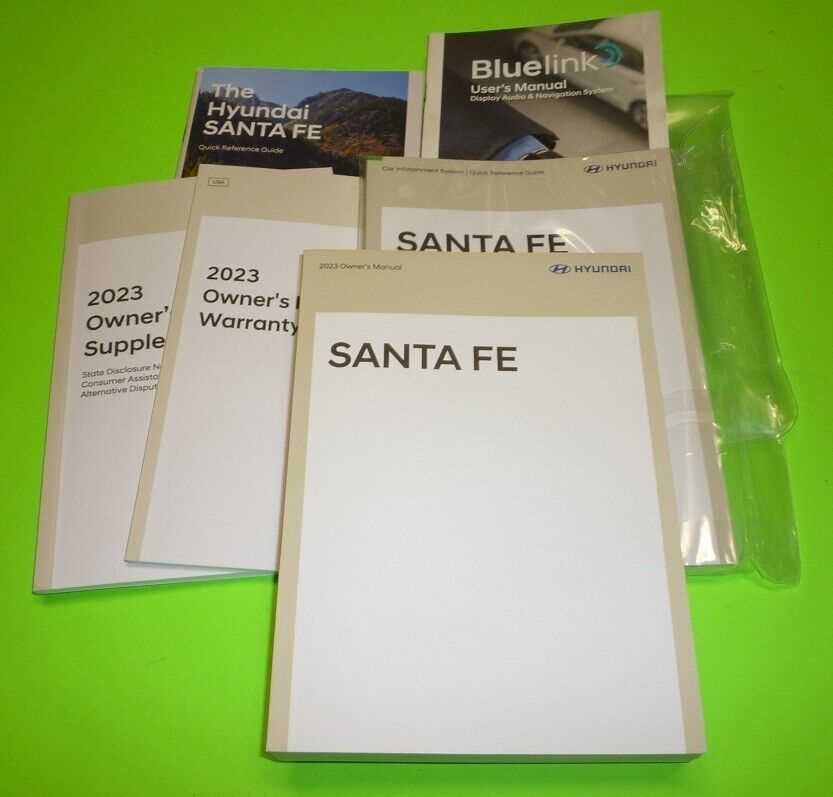 hyundai santa fe 2023 owners manual