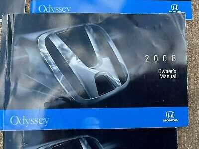 2008 honda odyssey owners manual