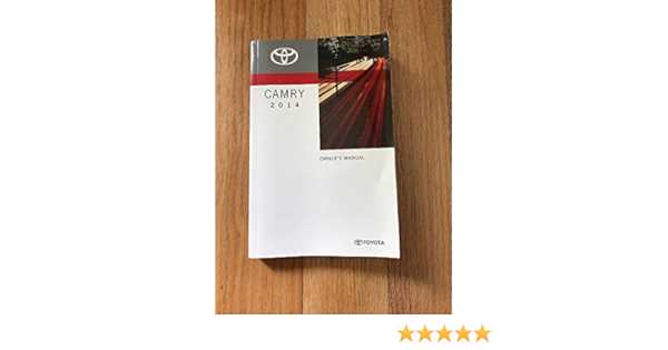 2014 toyota camry se owners manual