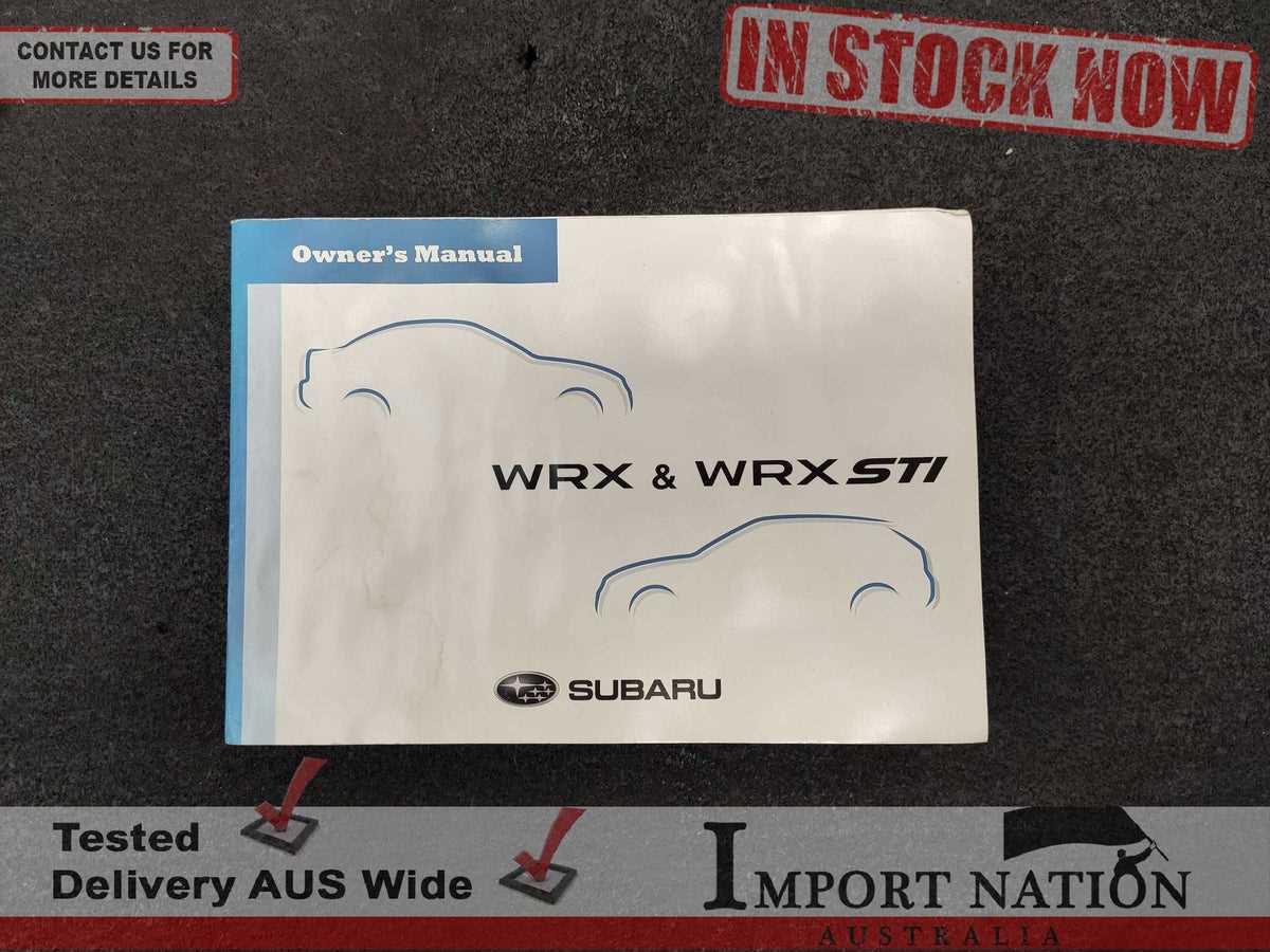 2008 subaru impreza owners manual