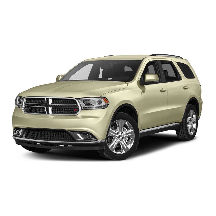 2014 dodge durango citadel owners manual