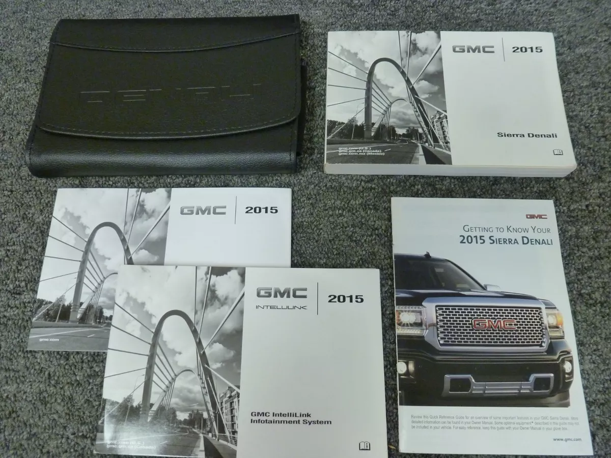 2015 gmc sierra owners manual