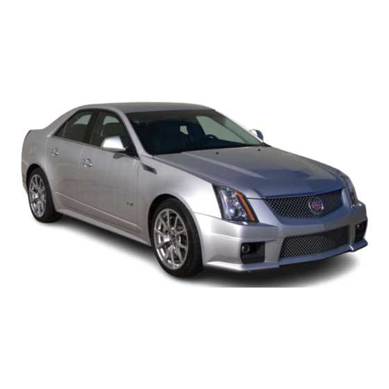 2009 cadillac cts v owners manual