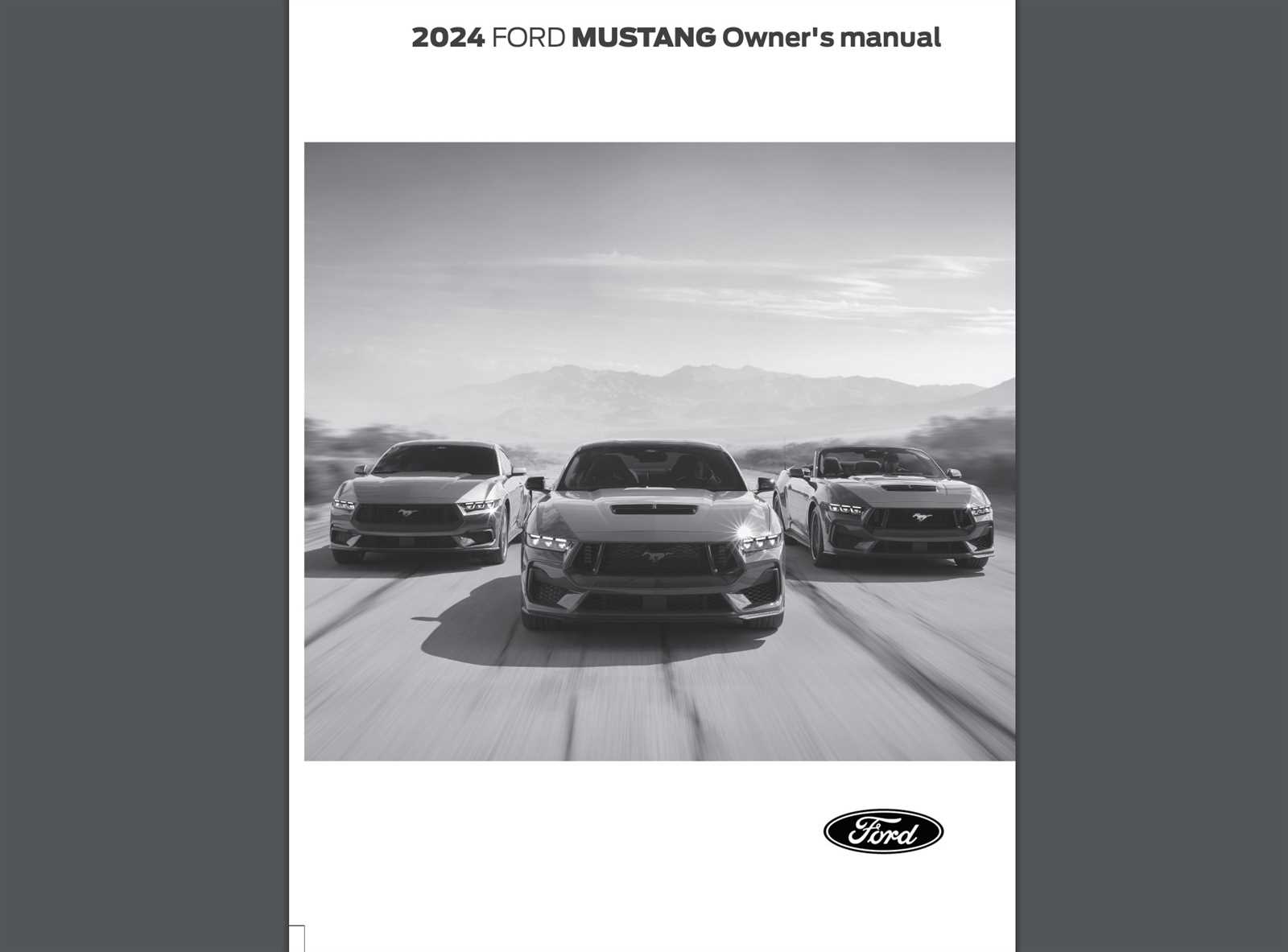 ford mustang owners manual