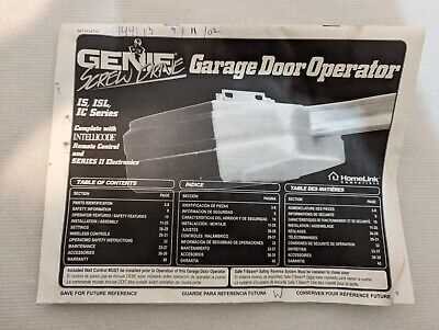 genie pro screw drive owners manual