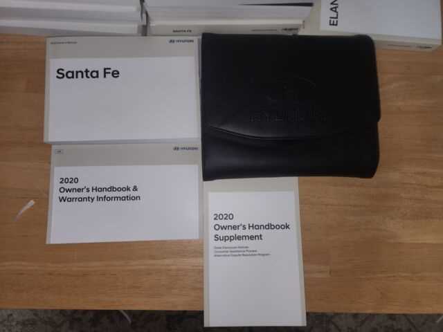 hyundai santa fe 2020 owners manual