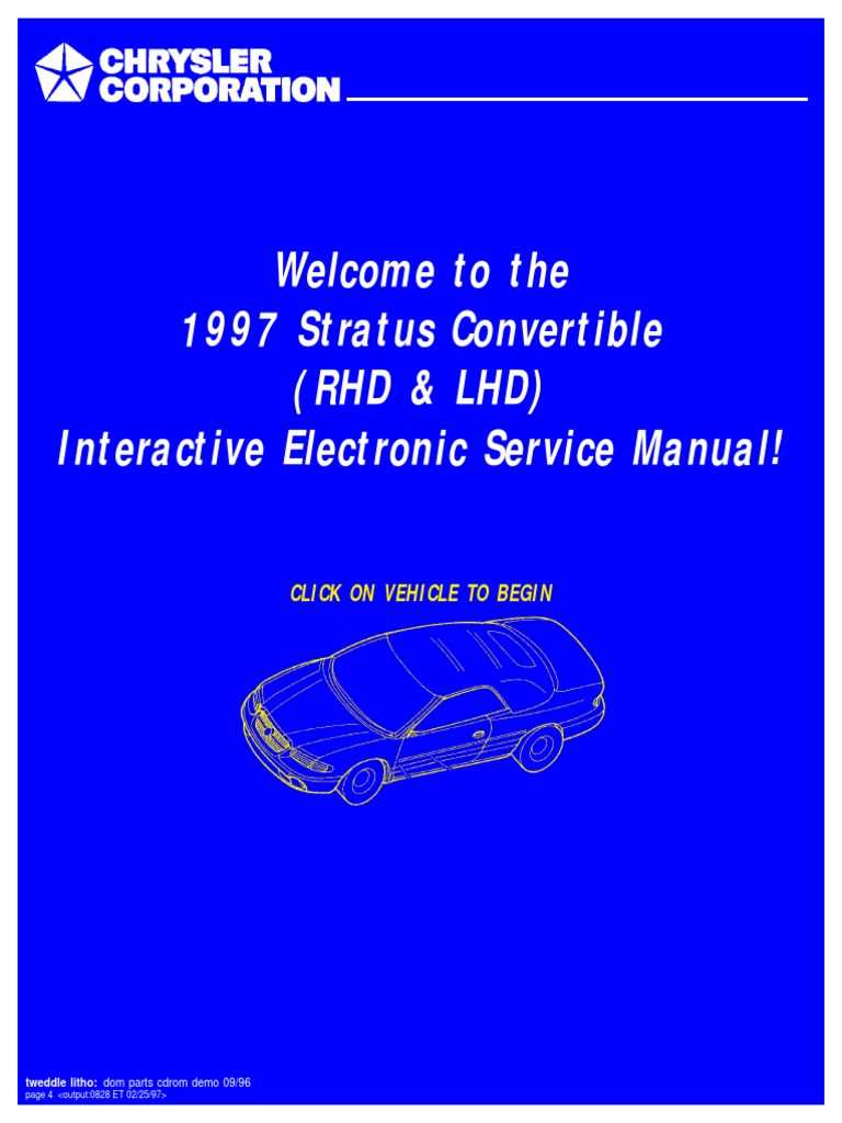 1999 chrysler sebring owners manual