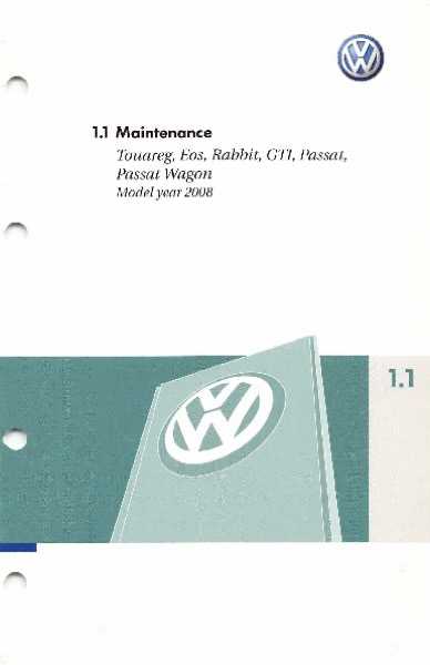 2008 volkswagen touareg owners manual