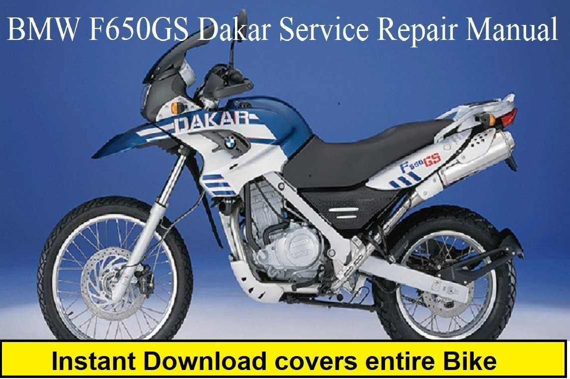 2001 bmw f650gs owners manual