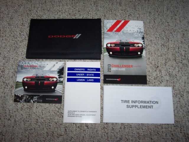 2013 dodge challenger sxt owners manual