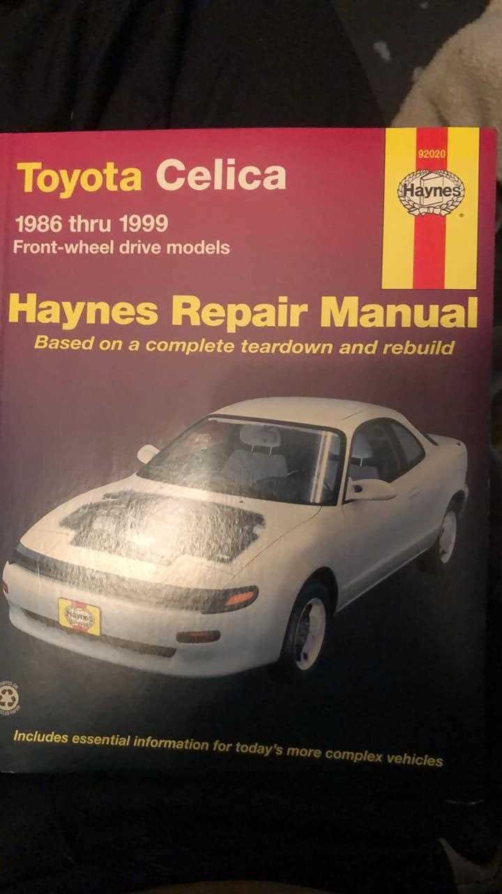 1996 toyota celica owners manual