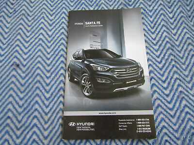 hyundai santa fe 2013 owners manual