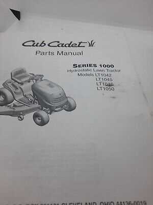 cub cadet lt1050 owners manual