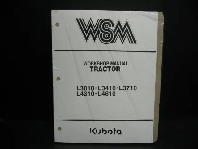 kubota l3010 owners manual