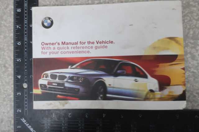 2000 bmw 323ci convertible owners manual