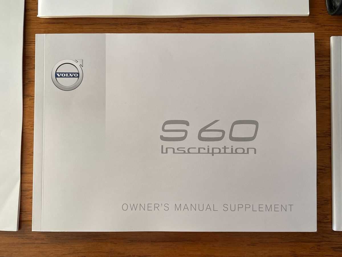 2018 volvo s60 inscription owners manual