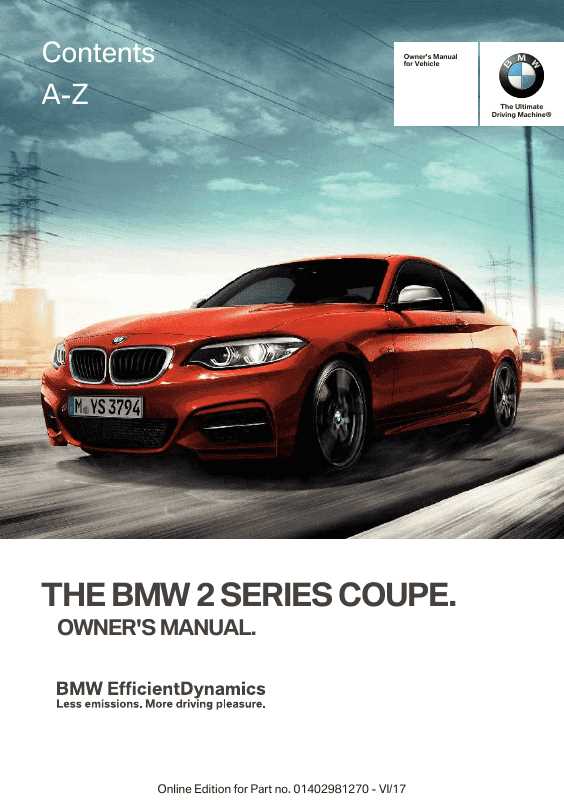 bmw 2 series owners manual