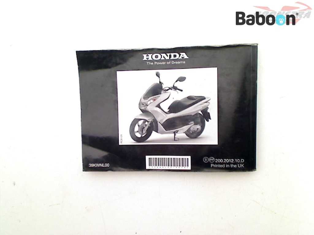 2018 honda pcx 150 owners manual