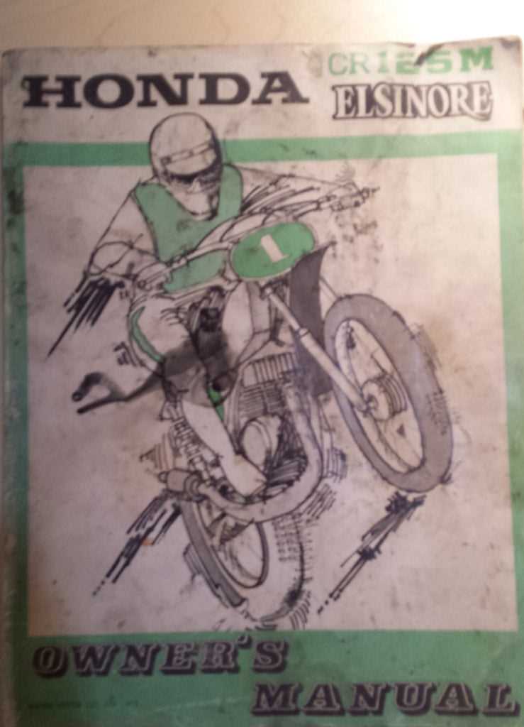 honda dirt bike owners manual