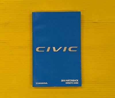 2019 honda civic hatchback owners manual