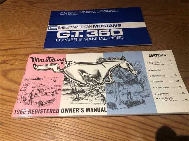 65 mustang owners manual