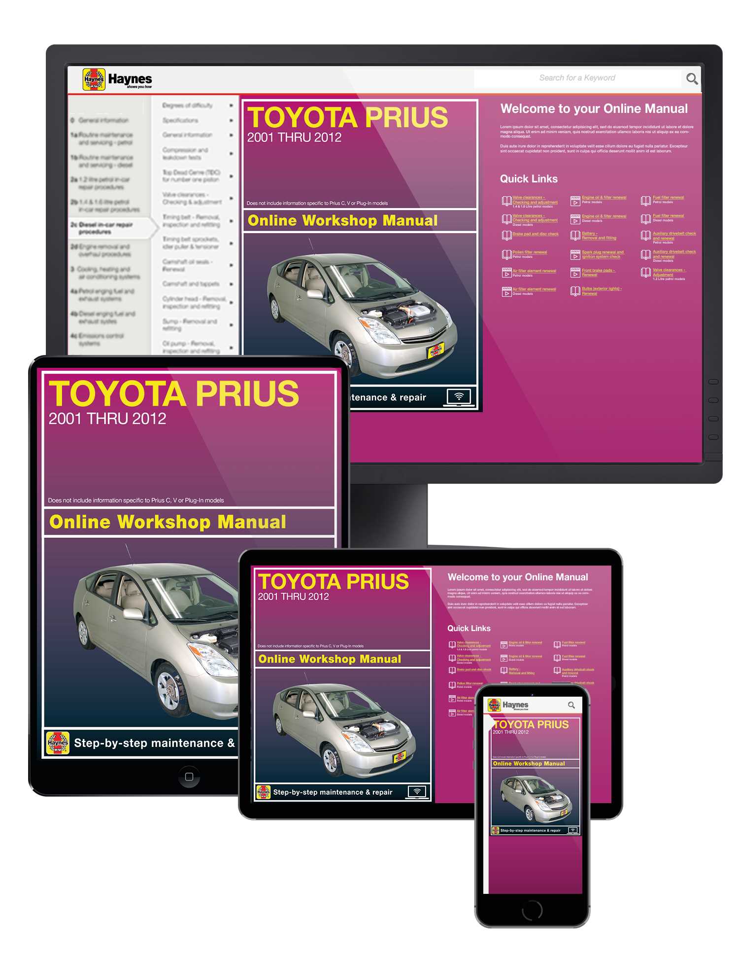 2001 prius owners manual