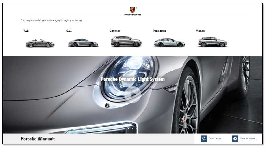 porsche digital owners manuals