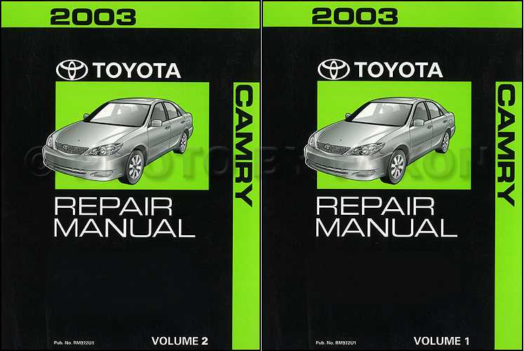 2003 camry owners manual