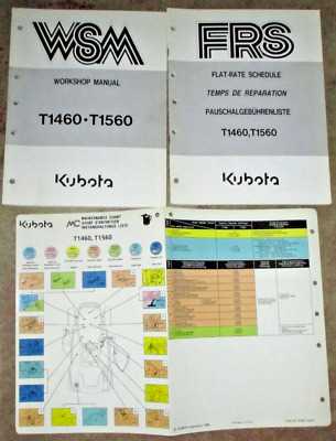 kubota t1460 owners manual