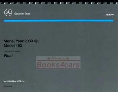 2000 mercedes ml430 owners manual