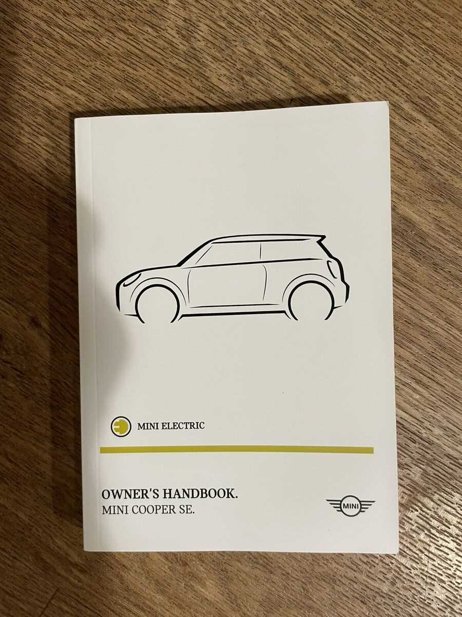 mini cooper se owners manual