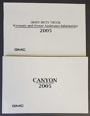 2005 gmc canyon owners manual