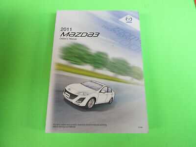 2011 mazdaspeed 3 owners manual