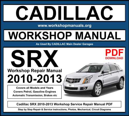 2004 cadillac srx owners manual