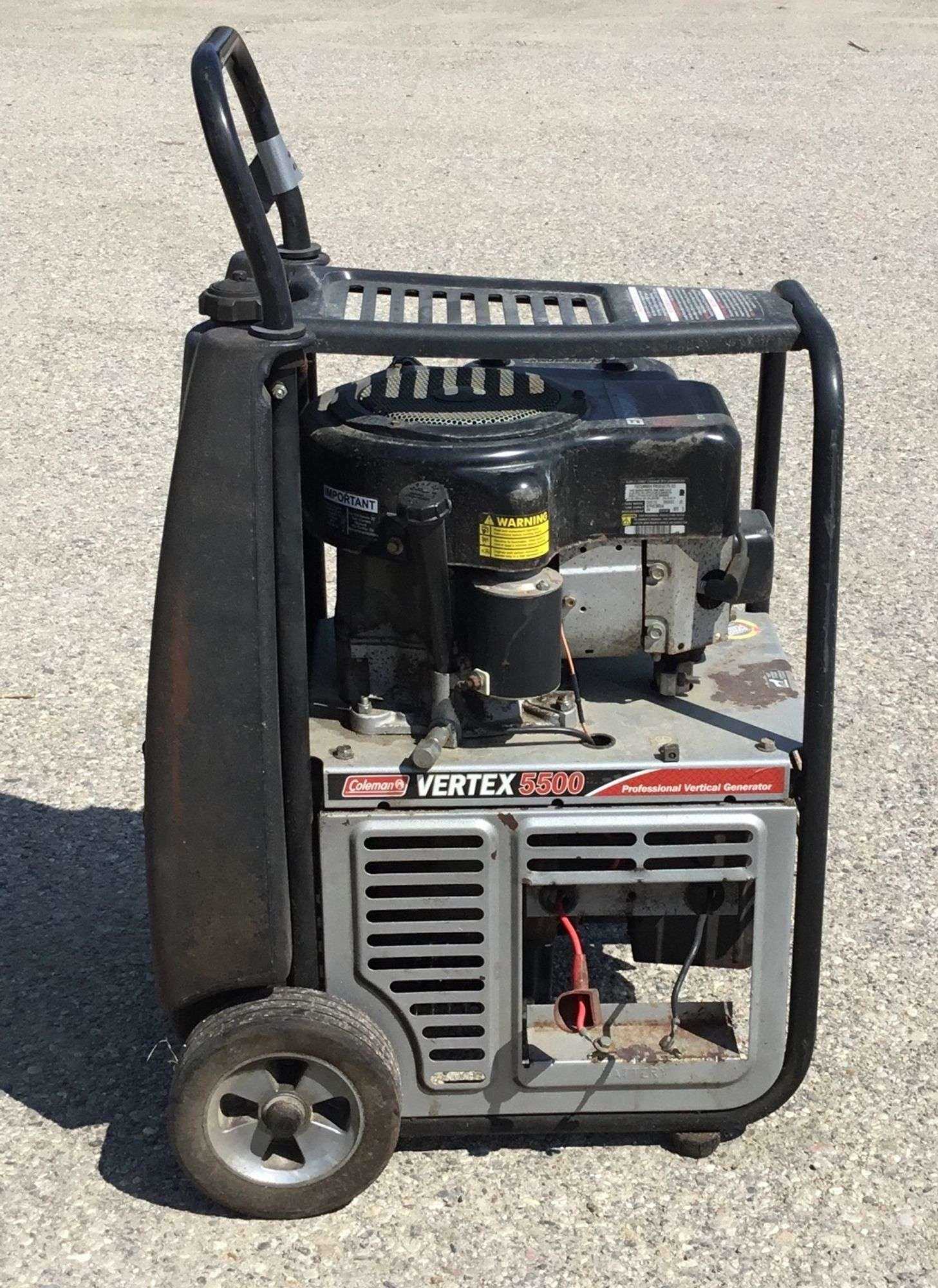 coleman vertex 5500 generator owners manual