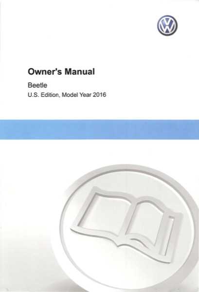 2016 vw beetle owners manual