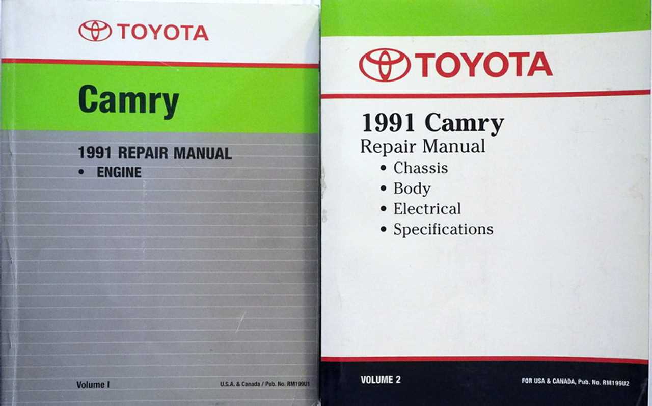 1991 toyota camry owners manual