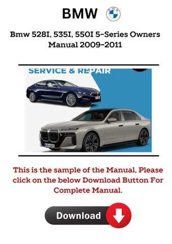 2011 bmw 535i owners manual