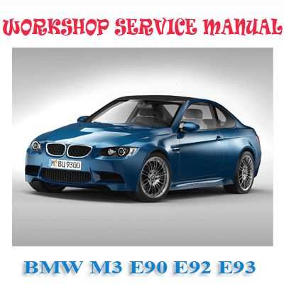 e90 m3 owners manual