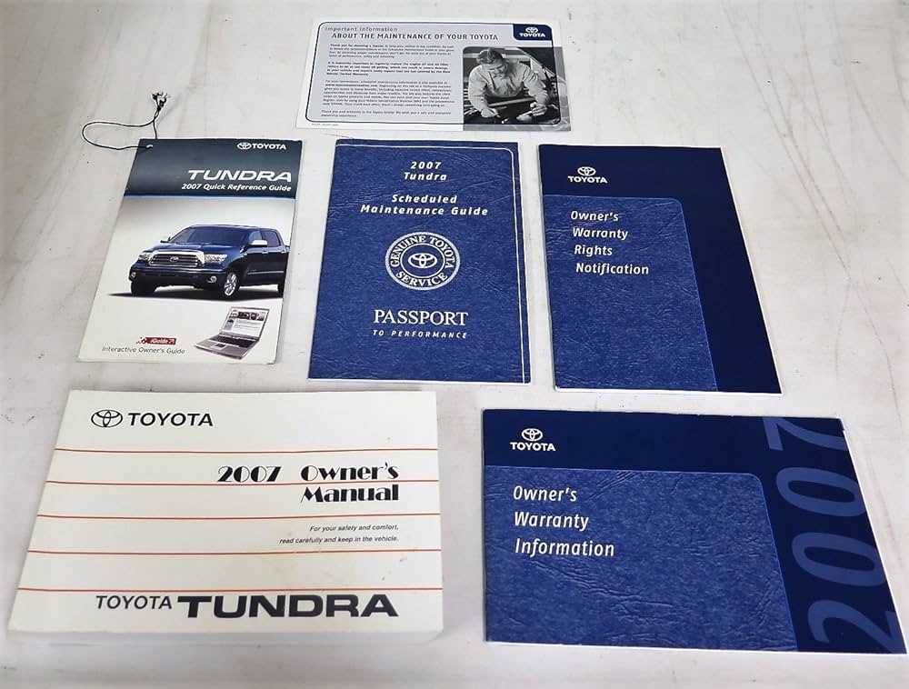 2007 toyota tundra owners manual