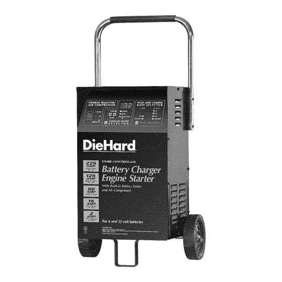 die hard battery charger owners manual