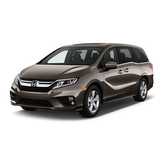 honda odyssey 2019 owners manual